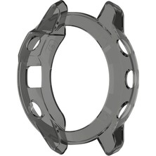 Zsykd Garmin Fenix ​​6/6 Pro Akıllı Izle Yarım Kapsama Tpu Koruyucu Kılıf (Şeffaf Siyah) (Yurt Dışından)