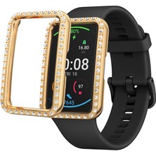 Zsykd For Huawei Watch Fit Single Row Diamond Pc Protective Case Cover(Gold) (Yurt Dışından)