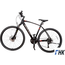 Bisan Trx 8600 Altus 27 Vites H. Disk Fren 28 Jant Şehir Trekking Bisikleti 52 cm Kadro Siyah-Turuncu