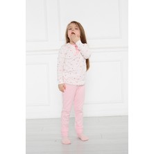 Gökçecik Tekstil Kız Çocuk Pembe Yıldız Pijama Takımı Gecelik