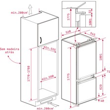 Teka - Cı3 330 Nf - Ankastre Kombi Buzdolabı - 275 Lt - 54 cm - 113570004