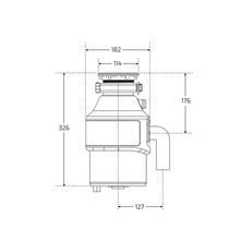 Teka - TR 23.1 - Çöp Öğütücü - Pinomatik Düğmeli - Paslanmaz Çelik 0.50 Hp - Siyah - 40197101