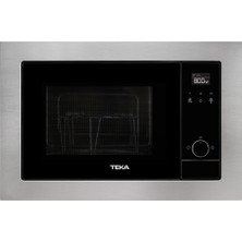 Teka MS 620 BIS Ankastre Mikrodalga Fırın + Izgara Inox & Siyah Cam 20 lt 40584010