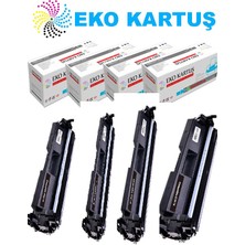 Eko Kartuş Hp M102A Hp CF217A Ekonomik  Avantajlı  4’lü   Paket  Muadil Toner  17A Çipli