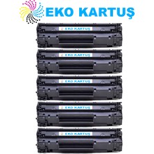 Eko Kartuş Hp CB435 P1102W Ekonomik  Avantajlı 5’li  Paket Muadil Toner  Muadil Toner