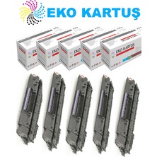 Eko Kartuş Hp Laserjet P2050 05A ) Ekonomik  Avantajlı  5’li   Paket Muadil Toner,