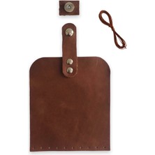 Alfa Tasarım Deri Mıknatıslı Çanta Kapağı - Cep Telefonu Kapağı 14X12 cm Fındık