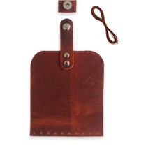 Alfa Tasarım Deri Mıknatıslı Çanta Kapağı - Cep Telefonu Kapağı 14X12 cm Crazy Oranj