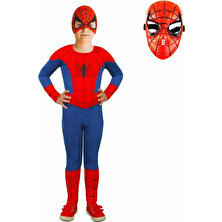 Spiderman Kostümü Örümcek Adam Kostümü 2 Maskeli