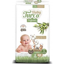 EKS Ticaret Baby Turco Doğadan Bebek Bezi, 2 Beden, 42 Adet