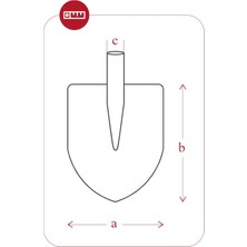 Yaparlar 9101 Holsteiner Şap Küreği 240x275mm - Sapsız