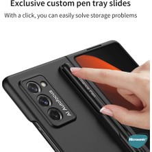 Microsonic Samsung Galaxy Z Fold 2 Kılıf S-Pen Fold Edition Siyah