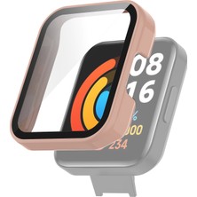 Xiaomi Redmi Watch 2 Için Pc + Temperli Gl Kılıf Kiraz Çiçeği Pembe (Yurt Dışından)