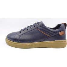 King Shoes AU95 Lacivert Casual Erkek Ayakkabı