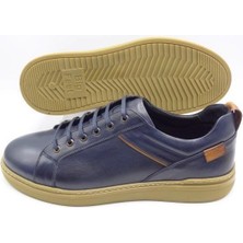 King Shoes AU95 Lacivert Casual Erkek Ayakkabı