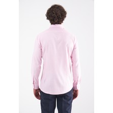 Bisse Erkek Slim Fit Uzun Kollu Klasik Gömlek PEMBE GM21K212104_K29