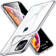 Wowlett Apple iPhone 11 Pro Max Uyumlu Kılıf Kenarları Güçlendirilmiş Şeffaf Telefon Kılıfı Kapak Kap