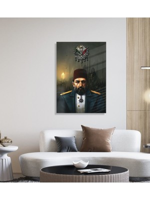 Bk Gift Sultan Iı Abdülhamid Han Tasarımlı Cam Tablo 45X65CM-2