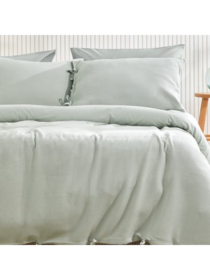 Yataş Bedding Pure Ranforce Yıkamalı Çift Kişilik Nevresim Takımı - Adaçayı