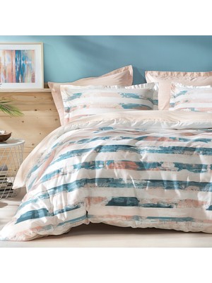 Yataş Bedding Stain Ranforce Çift Kişilik Nevresim Takımı - Pudra