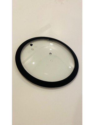 Casa Milano Siyah Silikonlu Cam Kapak 26 cm