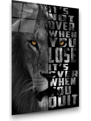 Glass Art Aslan Dikey Cam Tablo