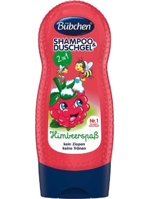 Bübchen Çocuk Şampuanı ve Duş Jeli Frambuaz 230 ml