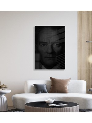 Bk Gift Atatürk Temalı Cam Tablo 70 x 100 cm -9