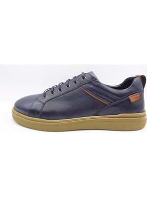 King Shoes AU95 Lacivert Casual Erkek Ayakkabı