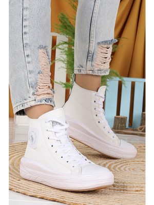 U.S. Polo Assn. Clementine Beyaz Kadın Kalın Taban Spor Ayakkabı