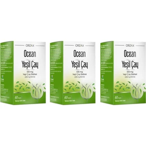 Ocean Green Tea 500 Mg 60 Kapsül 3 Kutu