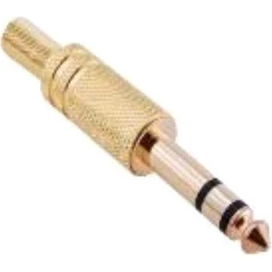KJ31GS 6.3mm Stereo Erkek Jack Gold
