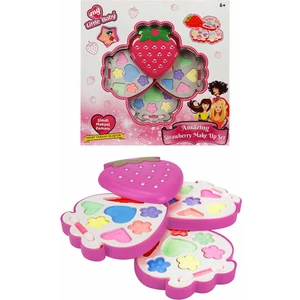 Limon Oyuncak Çilek Desenli Sürülebilen Çocuk Makyaj Seti - 3 Katlı