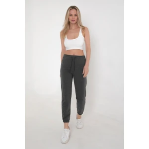 Kadın Beli ve Paçası Lastikli Eşofman Altı