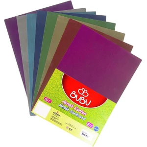 EKS Ticaret Bubu Aynalı Fon Kartonu 50X70 cm Karışık Renk 10'lu Paket