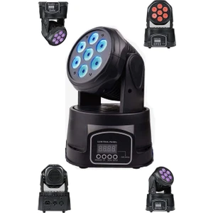 Wash-107 DMX Moving Head Robot Sahne Işık Sistemi 7x10W RGBW