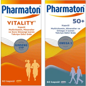 Vitality 60 Kapsül + Pharmaton 50 Plus 60 Kapsül