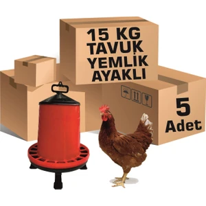 Kanatlı Shop 15 kg Tavuk Yemlik Ayaklı 5 Adet