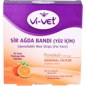 Vivet Yüz Sir Ağda Bandı Portakal 24'lü