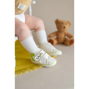 First Step Dinozor Erkek Bebek Cırt Cırtlı Patik Ayakkabı