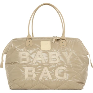 Vizon Baby Bag Nakışlı Puf Şişme Anne Bebek Bakım Çanta