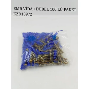 Plastik Dübel + Vida 100 Lü