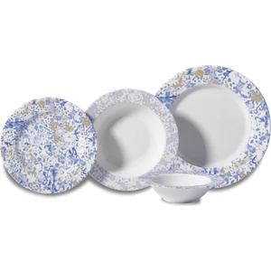 Natura Collection 24 Parça Mavi Yuvarlak Yemek Takımı