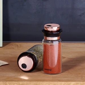 Stora Glass Rosegold Tuzluk Biberlik Seti