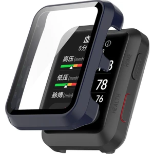 For Huawei Watch D Shockproof Pc Protective Case With Tempered Glass Film(Blue) (Yurt Dışından)