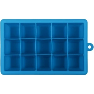 15 Izgaralar Dıy Büyük Ice Cube Kalıp Kare Şekli Silikon Buz Tepsisi Meyve Dondurma Makinesi (Sky Blue) (Yurt Dışından)