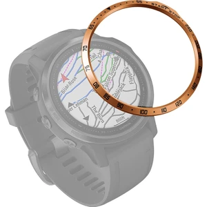Garmin Fenix ​​6 S / 6 S Pro / 6 S Safir Akıllı Izle Çelik Çelik Halka, Bir Sürüm (Gül Altın Yüzük Siyah Mektup) (Yurt Dışından)