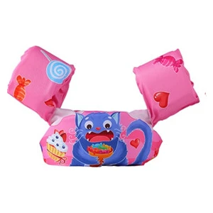 Çocuk Kedi Şişme Can Yeleği - Pembe/Mavi (Yurt Dışından)