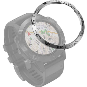 Garmin Fenix ​​6/6 Pro / 6 Safir Akıllı Izle Çelik Çelik Çelik Yüzük, B Sürümü (Gümüş Yüzük Siyah Mektubu) (Yurt Dışından)