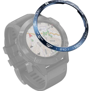 Garmin Fenix ​​6x / 6x Pro / 6x Safir Akıllı Izle Çelik Çelik Çerçeve Ring, Bir Sürüm (Mavi Yüzük Beyaz Mektup) (Yurt Dışından)